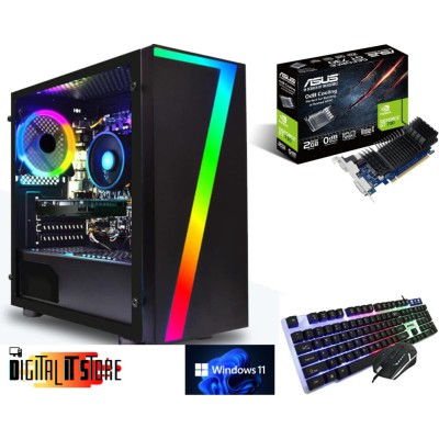 Fast Core i7 Gaming PC 480GB SSD 16GB RAM Nvidia GT730 Windows 11 Pro 