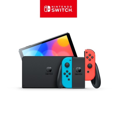 [任天堂官方商店]任天堂Switch-OLED型号霓虹蓝/霓虹红